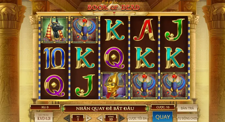 Chinh Phục Ngay Slot Game Book Of Dead Tại BomWin Với Tỉ Lệ Thắng Cao