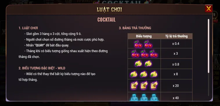 Đắm Chìm Trong Slot Game Cocktail Tại BomWin Với Phần Thưởng Lớn Hấp Dẫn Nhất