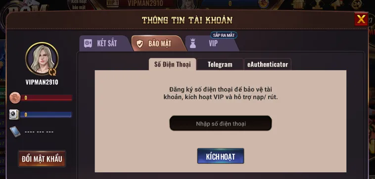 Xác Minh Số Điện Thoại Để Đảm Bảo Tuyệt Đối Cho Tài Khoản Người Chơi Tại BomWin