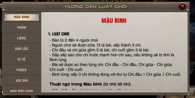 Mậu Binh Tại BomWin Trải Nghiệm Đỉnh Cao Với Chiến Thuật Sắp Xếp Bộ Bài Thông Minh