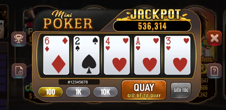 Bứt Phá Giới Hạn Với Slot Game Mini Poker Tại BomWin Đỉnh Cao Nhất
