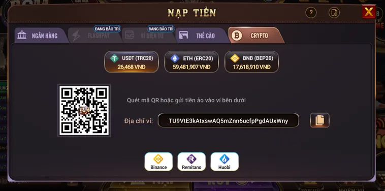 Nạp Tiền BomWin Thần Tốc Với Đa Dạng Phương Thức Thanh Toán An Toàn Nhất Hiện Nay