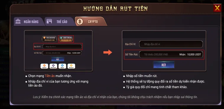 Rút Tiền BomWin Về Tài Khoản Ngân Hàng Nhanh Chóng Trong Vài Phút Đồng Hồ